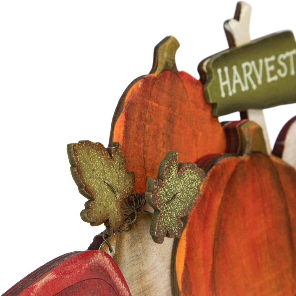 14" Red Truck with Pumpkins Fall Harvest Sign Decoration. Picture 3