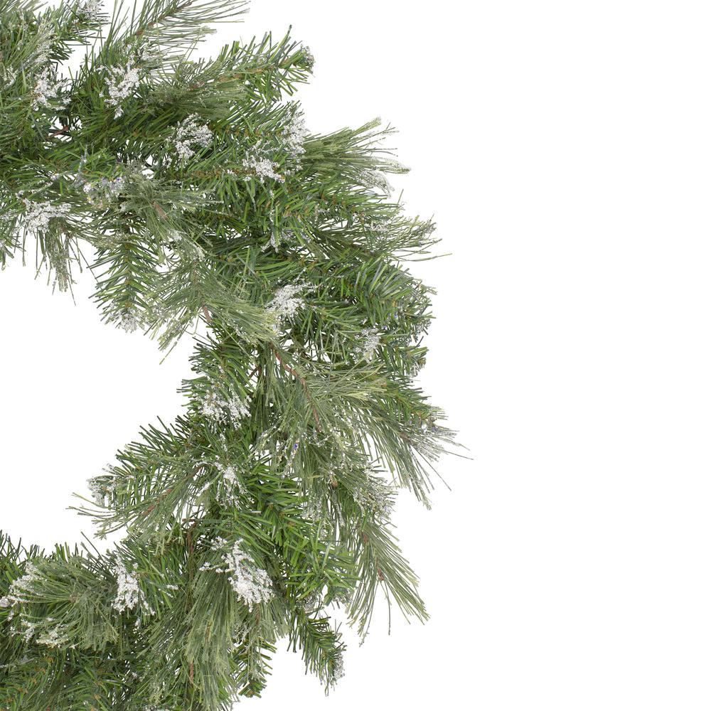 Snow Mountain Pine Artificial Christmas Wreath - 24 Inch  Unlit. Picture 3