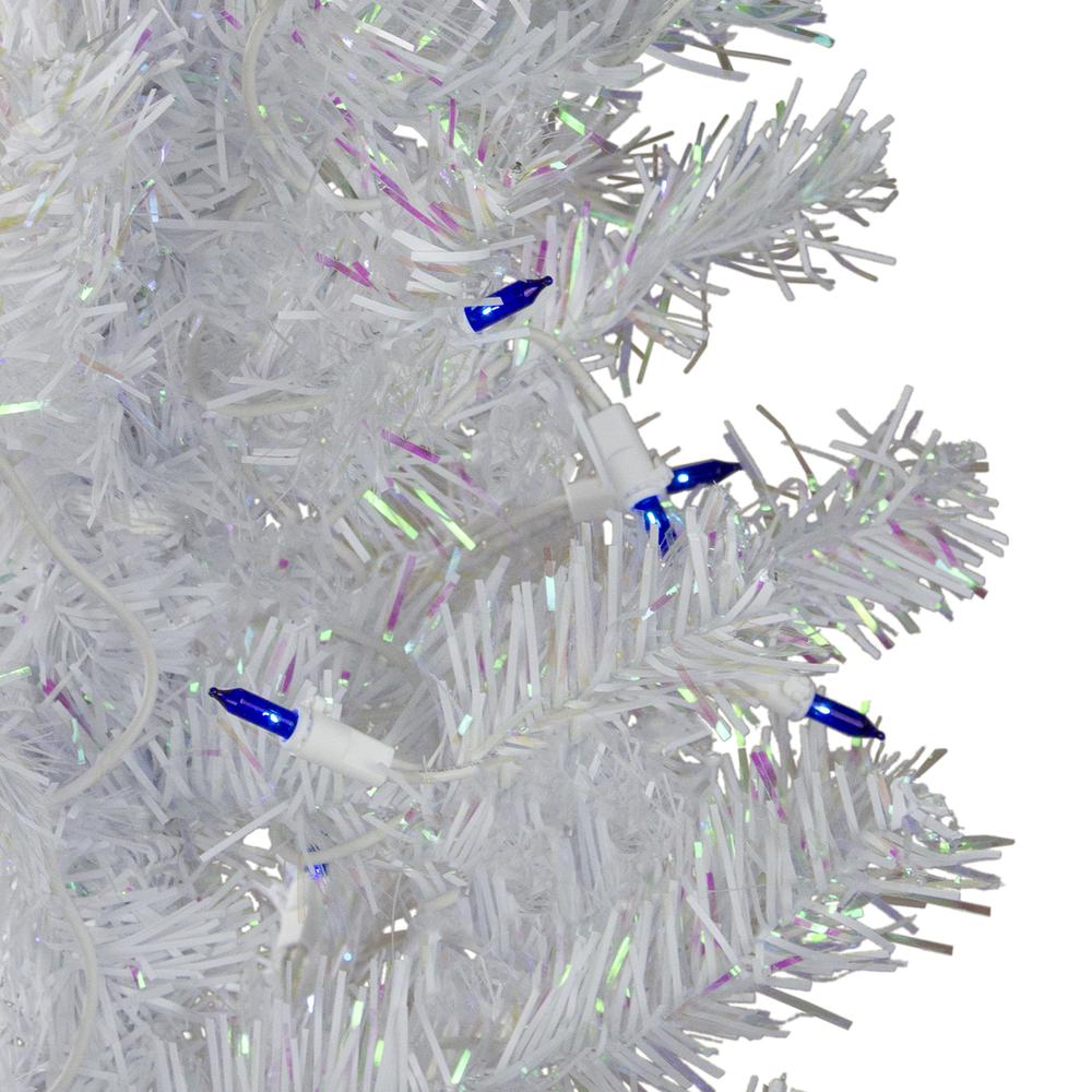 4' Pre-Lit Medium Pine Artificial Christmas Tree - Blue Lights. Picture 2