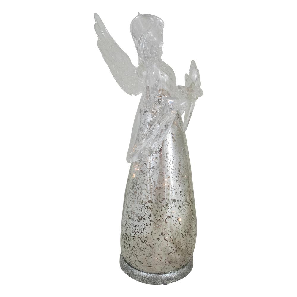 13" Lighted Angel Holding a Star Christmas Tabletop Figurine. Picture 4