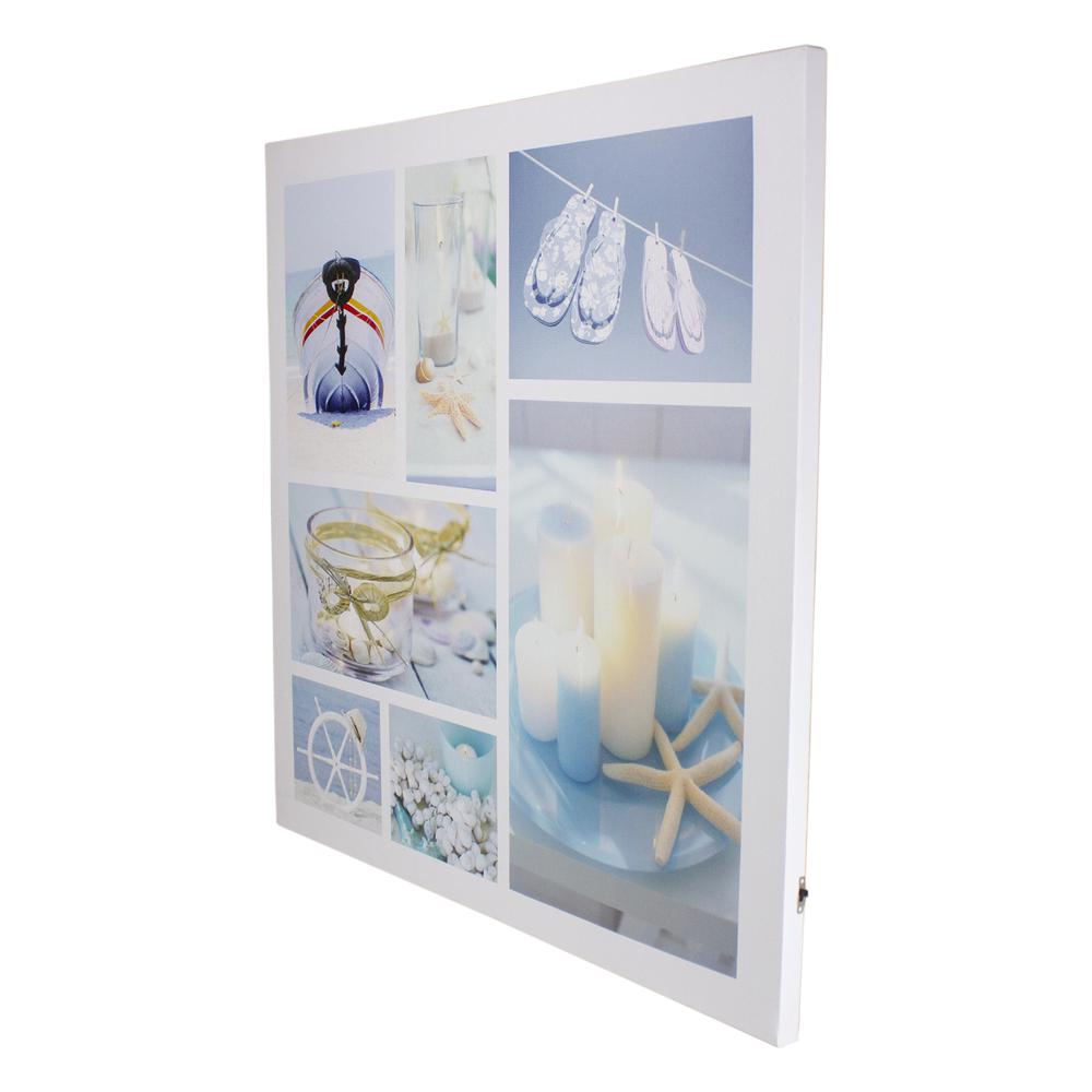 LED Lighted Beach Fun and Relaxation Canvas Wall Art 19.75". Picture 3