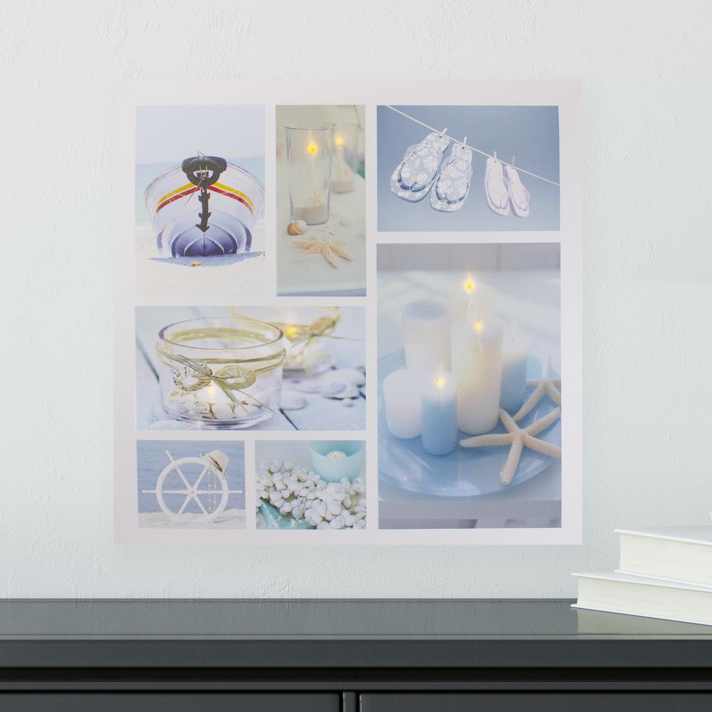 LED Lighted Beach Fun and Relaxation Canvas Wall Art 19.75". Picture 2