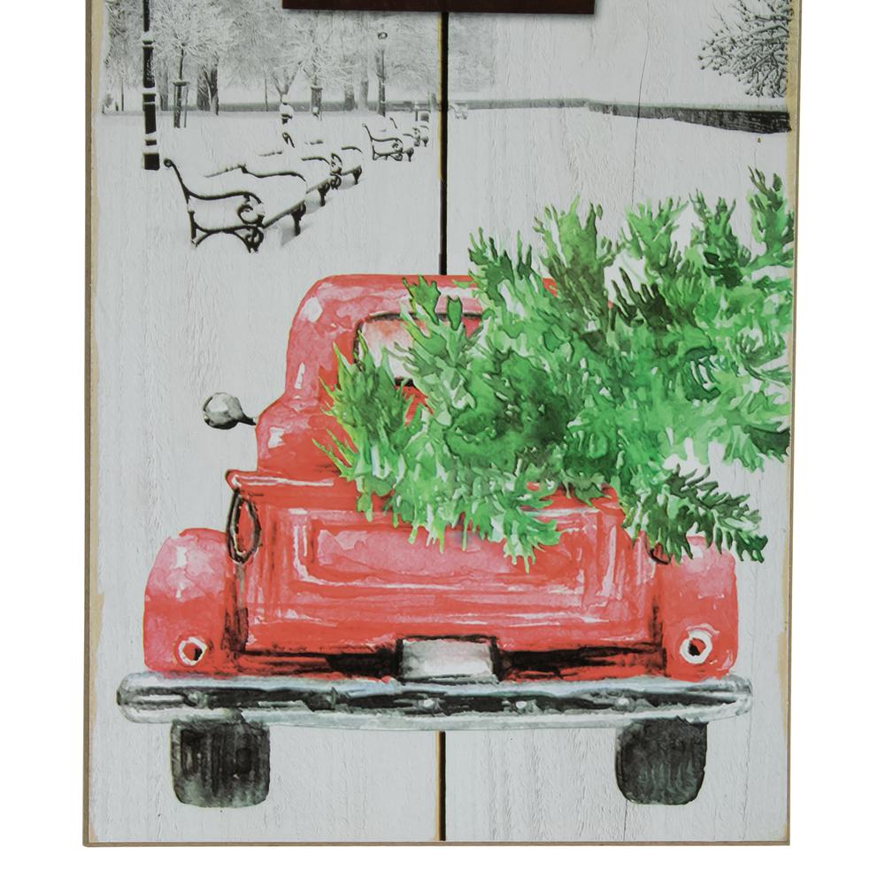 31.75" LED Lighted Welcome Sign with Truck Christmas Sign. Picture 4
