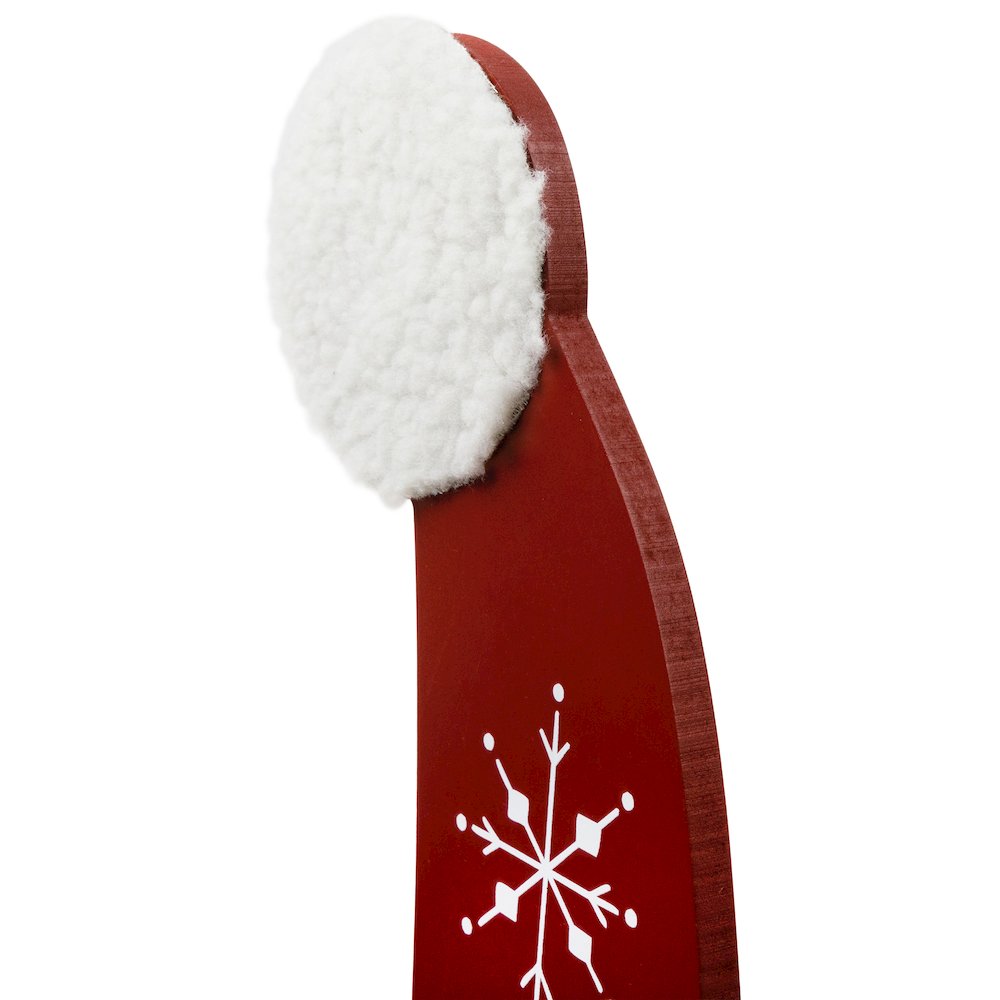 Santa Stop Here Christmas Hat Porch Sign - 35". Picture 5
