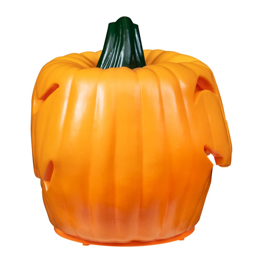9.75" Orange and Green Animated Double-Sided Pumpkin Halloween Decor. Picture 8