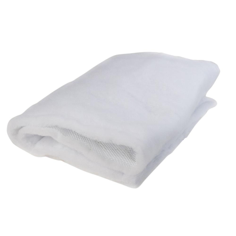 42" LED Lighted Battery Operated Christmas Snow Blanket - Warm White Lights. Picture 2