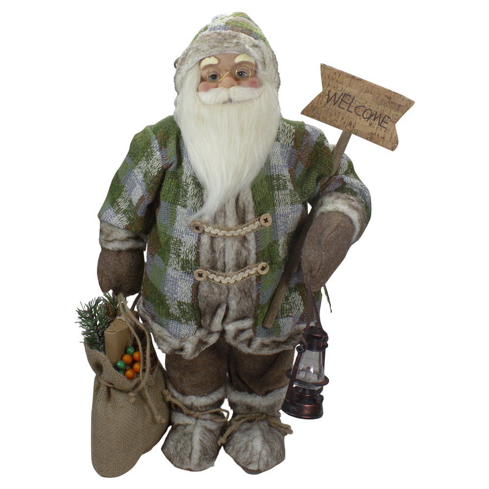 Standing Welcome Santa Christmas Figure - 24". Picture 1