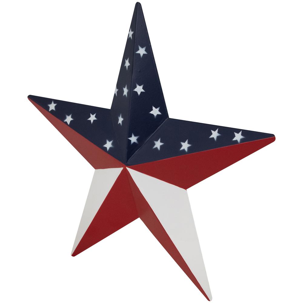 Patriotic Star Metal Wall Decoration - 15". Picture 3