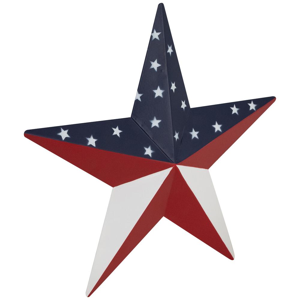 Patriotic Star Metal Wall Decoration - 15". Picture 4