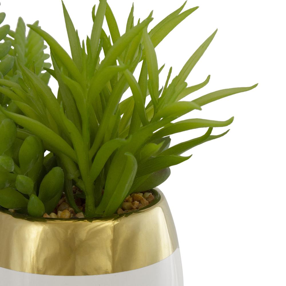 6.5" Potted Mixed Artificial Succulent Arrangement. Picture 5
