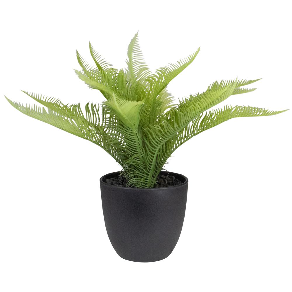 12" Potted Green Artificial Pinus Plant. Picture 1