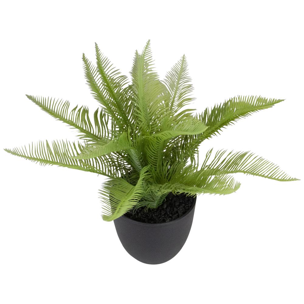 12" Potted Green Artificial Pinus Plant. Picture 3