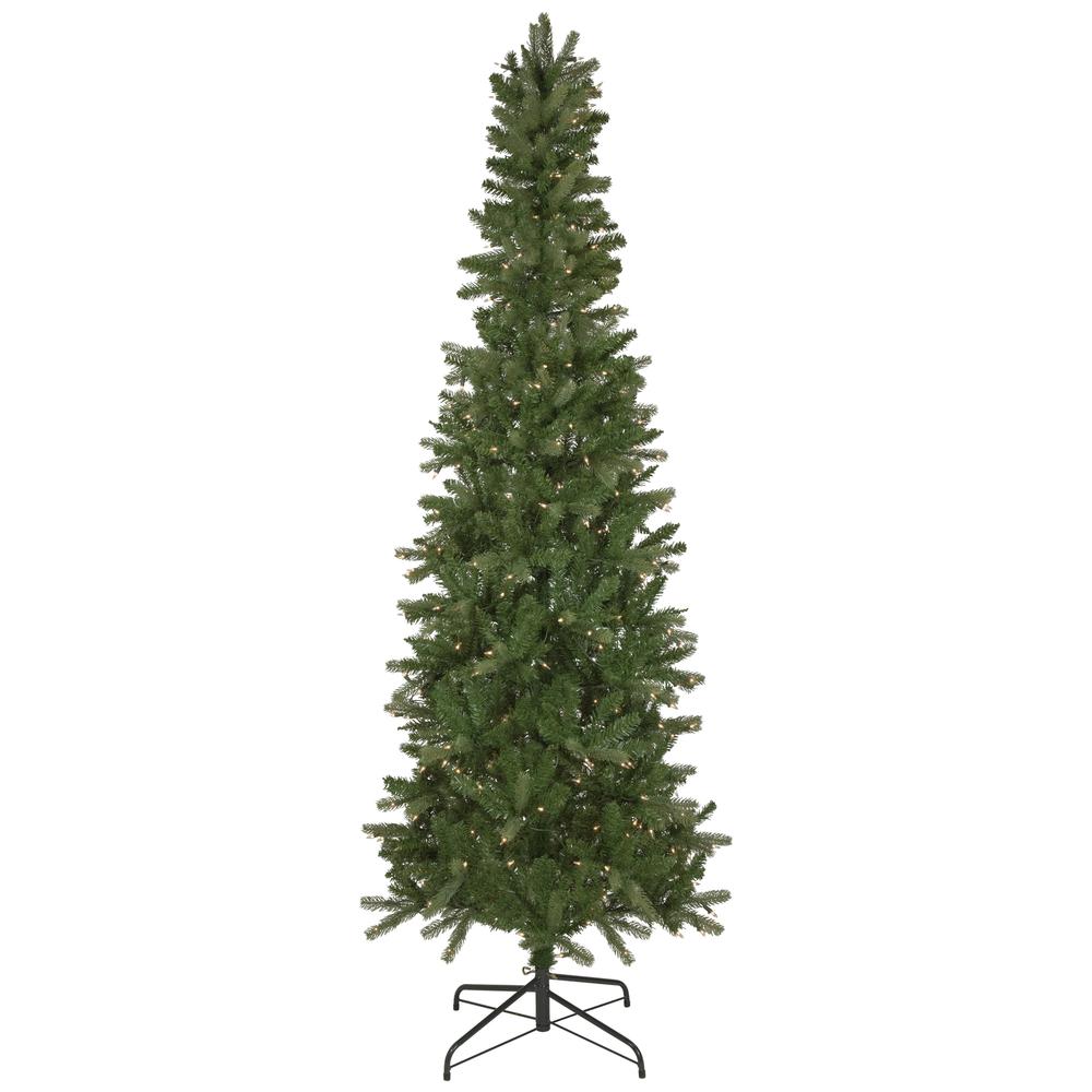 7.5' Pre-Lit Wicklow Noble Fir Artificial Christmas Tree  Clear Lights. Picture 1