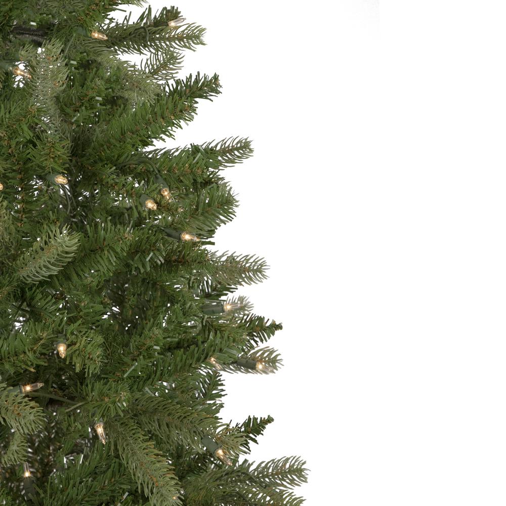 7.5' Pre-Lit Wicklow Noble Fir Artificial Christmas Tree  Clear Lights. Picture 4