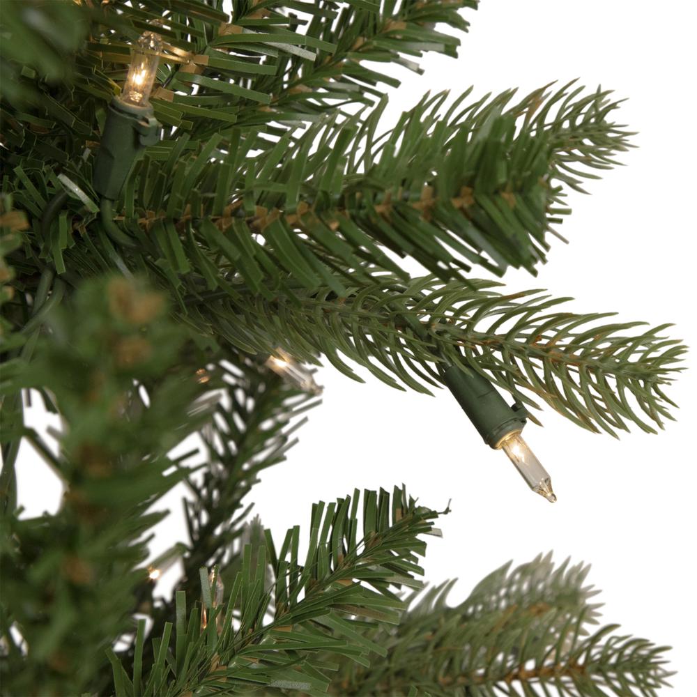 7.5' Pre-Lit Wicklow Noble Fir Artificial Christmas Tree  Clear Lights. Picture 3