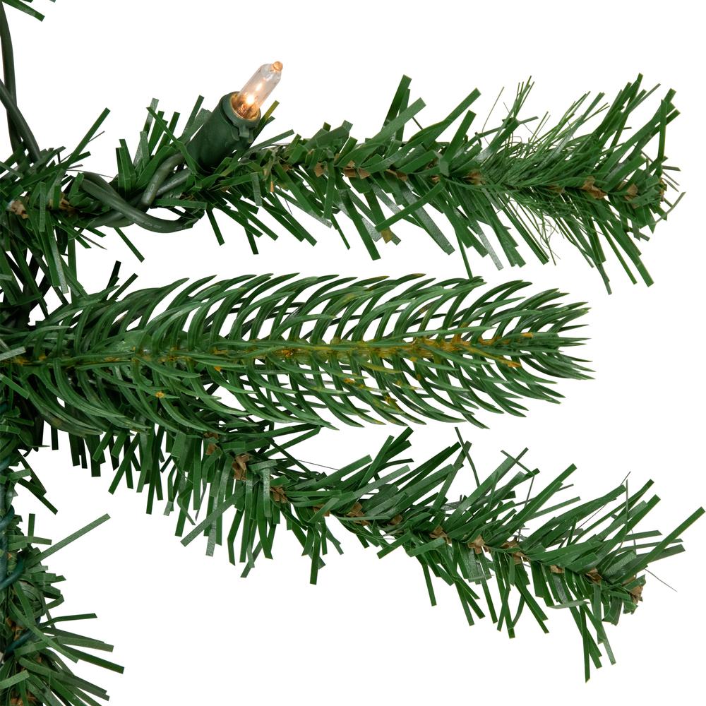 9' x 10" Pre-Lit Sierra Noble Fir Artificial Christmas Garland  Clear Lights. Picture 4