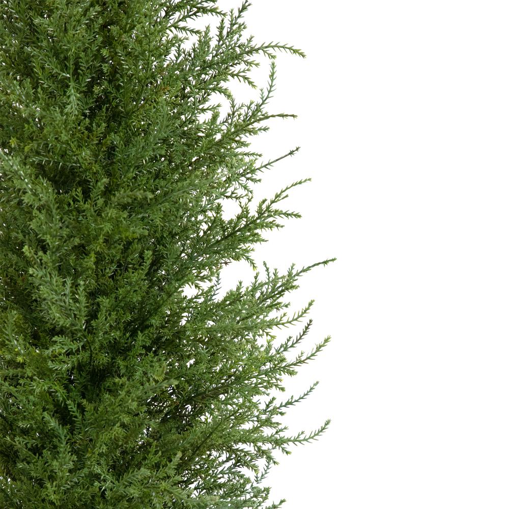 2' Artificial Cedar Pine Petite Arborvitae Tree in Round Pot  Unlit. Picture 6