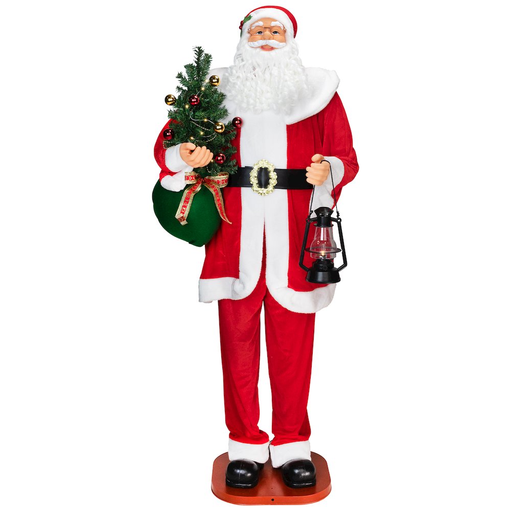 Animated and Musical Commercial Size Dancing Santa Christmas Figure - 6'. Picture 2