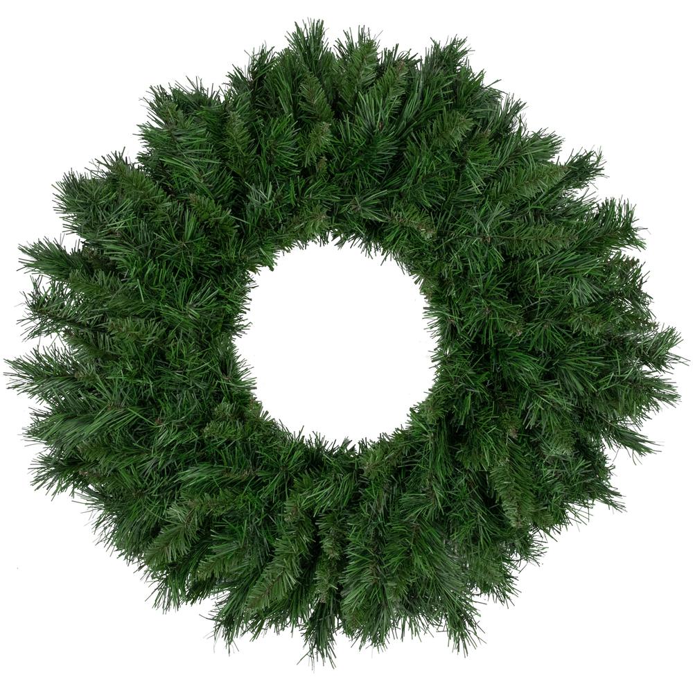 Lush Mixed Pine Artificial Christmas Wreath  24-Inch  Unlit. Picture 1
