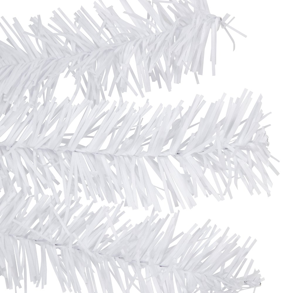 Canadian Pine Artificial Christmas Garland - 9' x 14" - White - Unlit. Picture 4