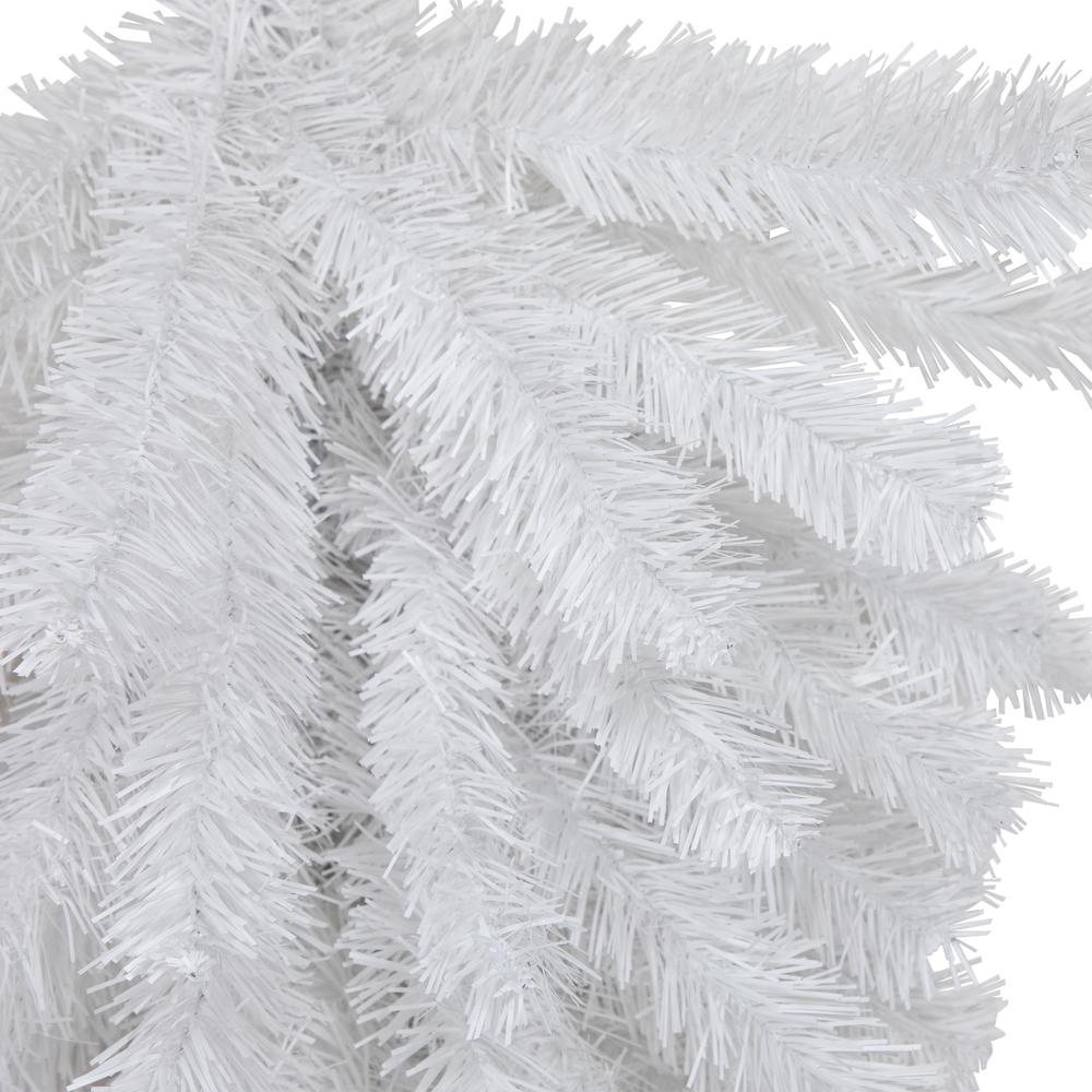 30" Snow White Pine Artificial Teardrop Christmas Swag  Unlit. Picture 4