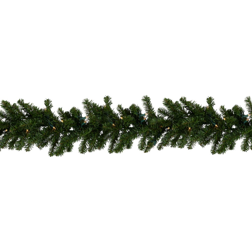 50' x 10" Pre-Lit Canadian Pine Commercial Artificial Christmas Garland - Clear Lights. Picture 4