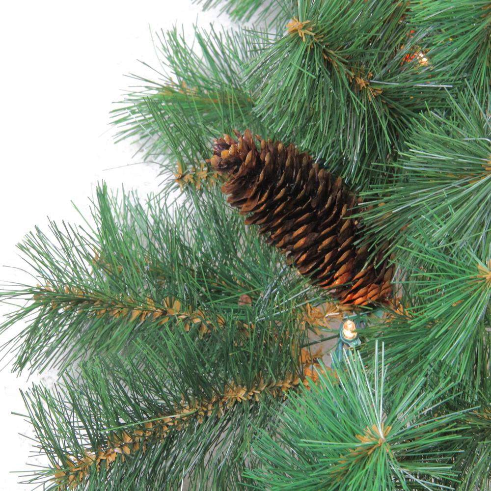 9' x 12" Pre-Lit Royal Oregon Pine Artificial Christmas Garland - Clear Lights. Picture 2