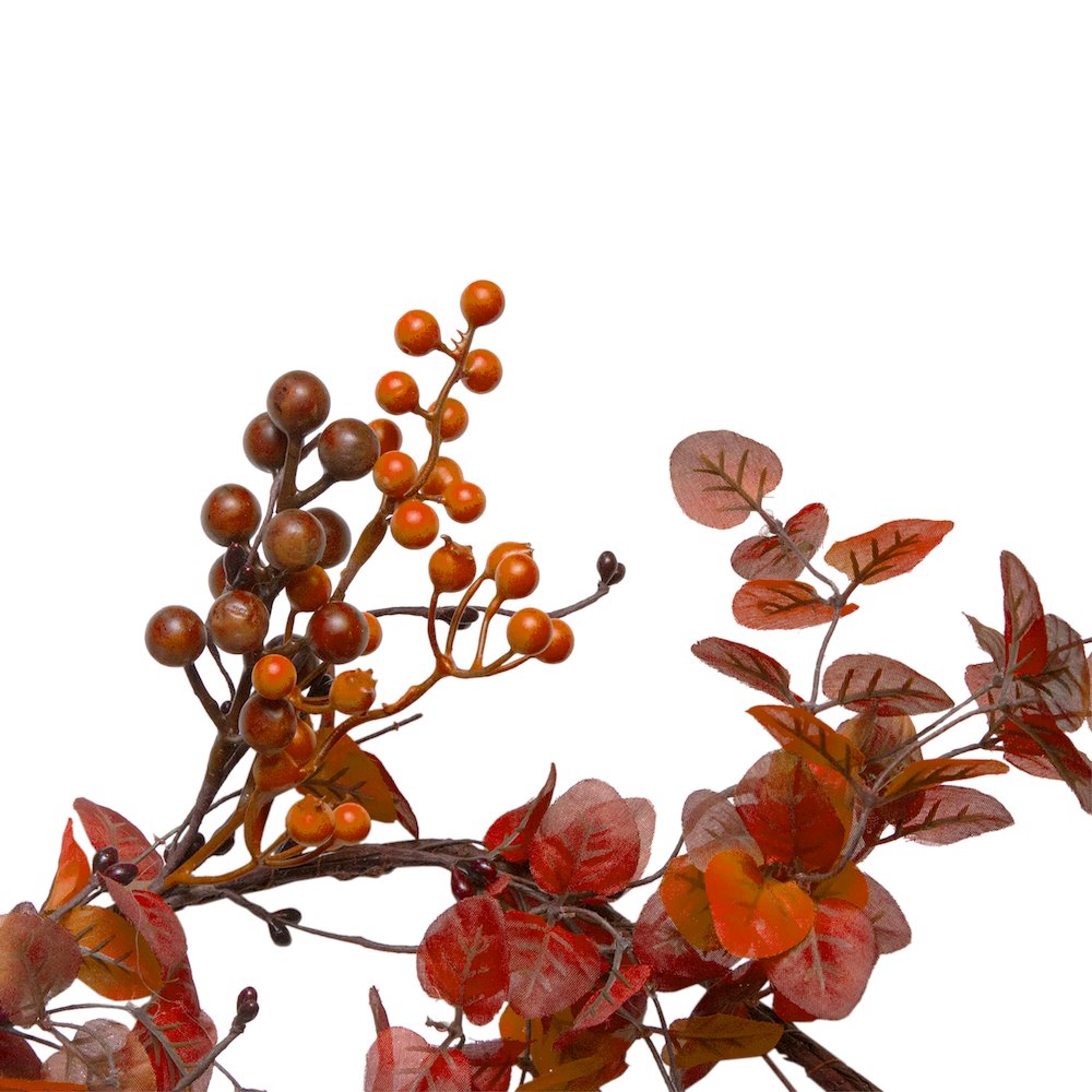 5' Berry and Leaves Fall Harvest Artificial Garland - Unlit. Picture 3