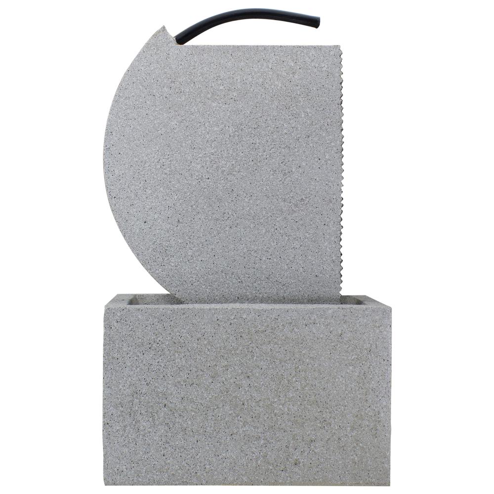 20" Gray Modern Style Rainfall Outdoor Water Fountain. Picture 6