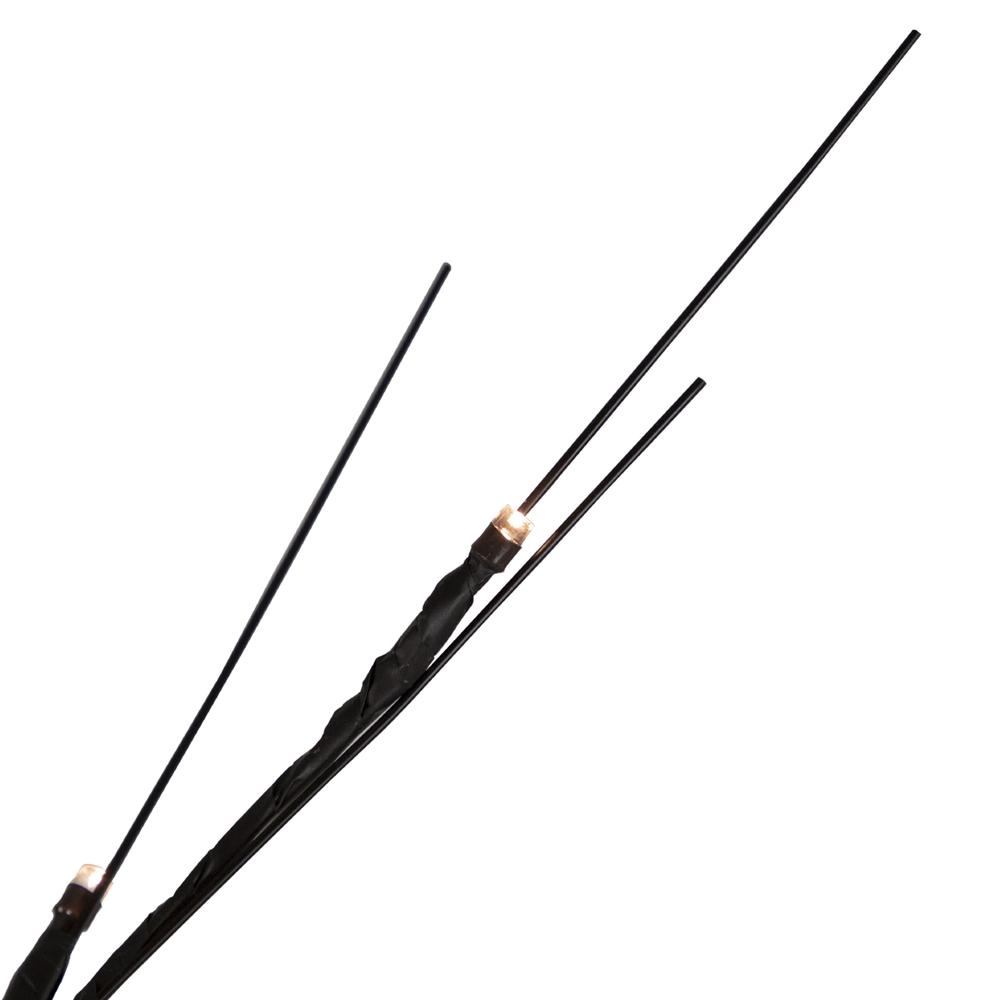 39" LED Lighted Black Halloween Twig Tree - Warm White Lights. Picture 4