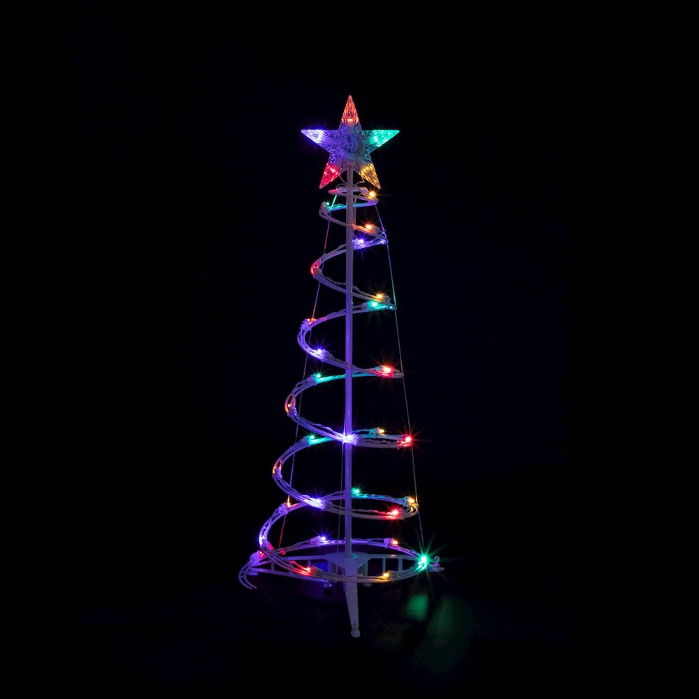 Set of 3 LED Lighted Multi-Color Outdoor Spiral Christmas Cone Trees 3'  4'  and 6'. Picture 6