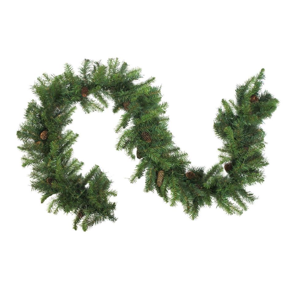 50' x 12" Dakota Red Pine Artificial Christmas Garland  Unlit. Picture 2