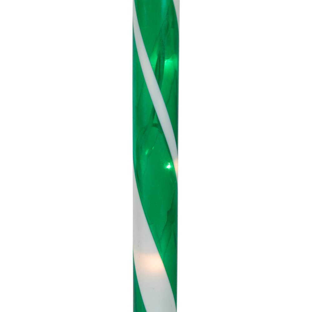 Outdoor Christmas Candy Cane Pathway Markers - 28" - Red/Green - Set of 6. Picture 6