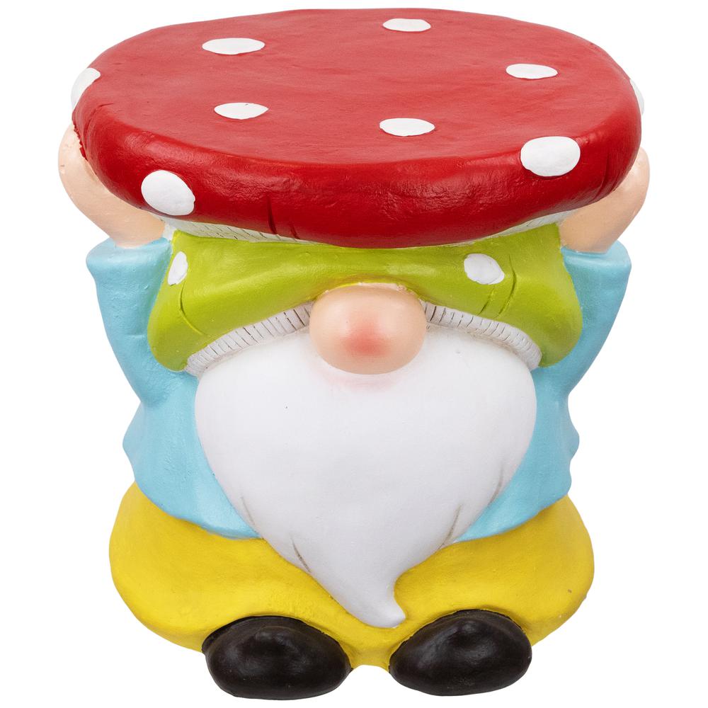 Gnome Mushroom Outdoor Garden Plant Stand - 12.25". Picture 1