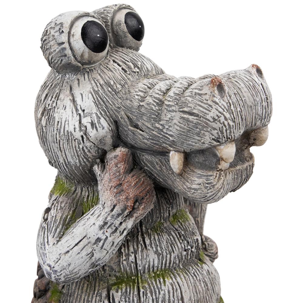 Sassy Crocodile Outdoor Garden Statue - 13.25. Picture 4