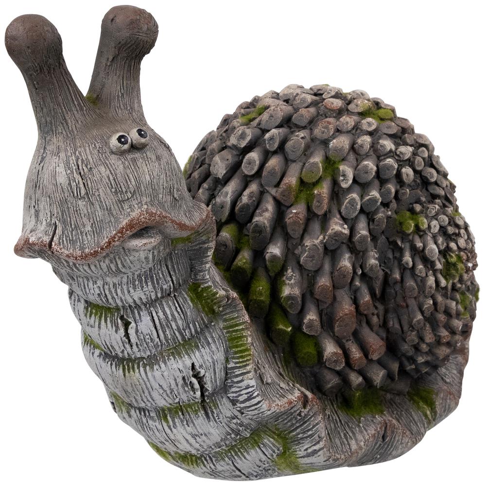 Slowpoke Snail Outdoor Garden Statue - 15". Picture 2