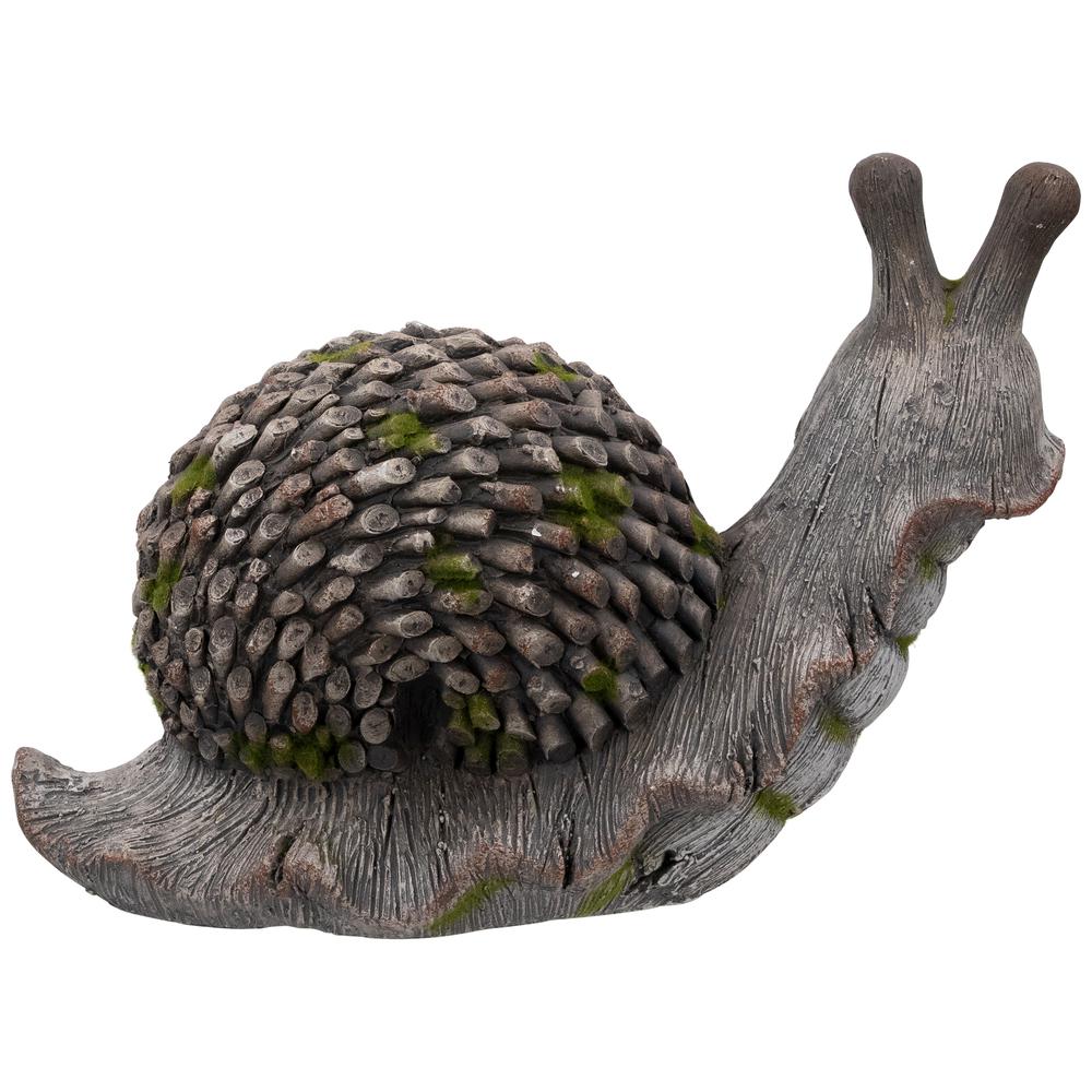 Slowpoke Snail Outdoor Garden Statue - 15". Picture 4