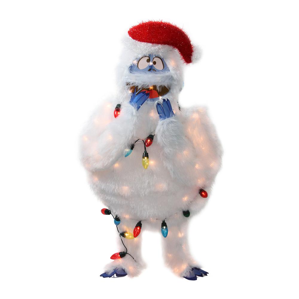 49" Pre-Lit Bumble Christmas Outdoor Decoration - Multi Lights. Picture 2