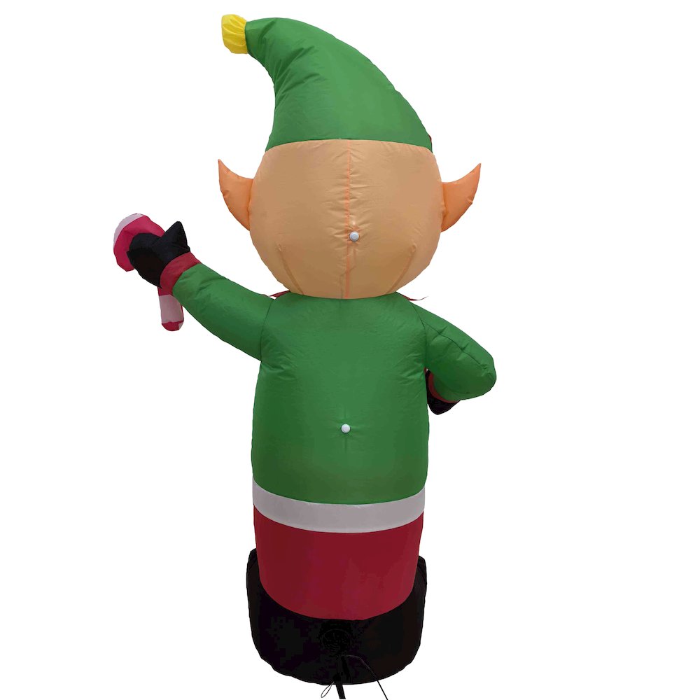 Lighted Inflatable Elf Outdoor Christmas Decoration - 4.25'. Picture 6