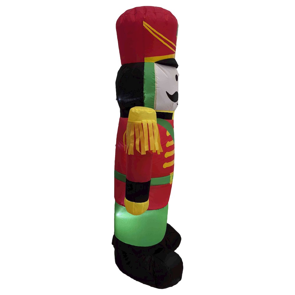 LED Lighted Inflatable Soldier Nutcracker Outdoor Christmas Decoration - 4.25'. Picture 5