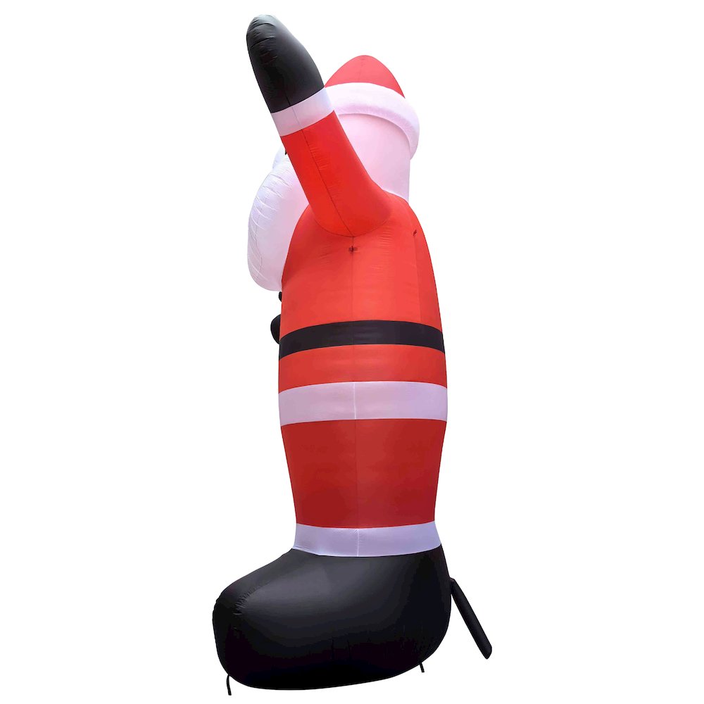 Lighted Inflatable Santa Claus Outdoor Commercial Christmas Decoration - 20'. Picture 4