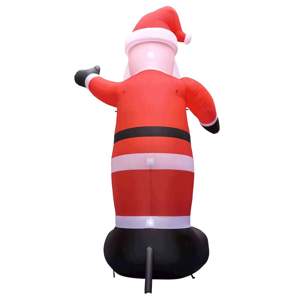 Lighted Inflatable Santa Claus Outdoor Commercial Christmas Decoration - 20'. Picture 5