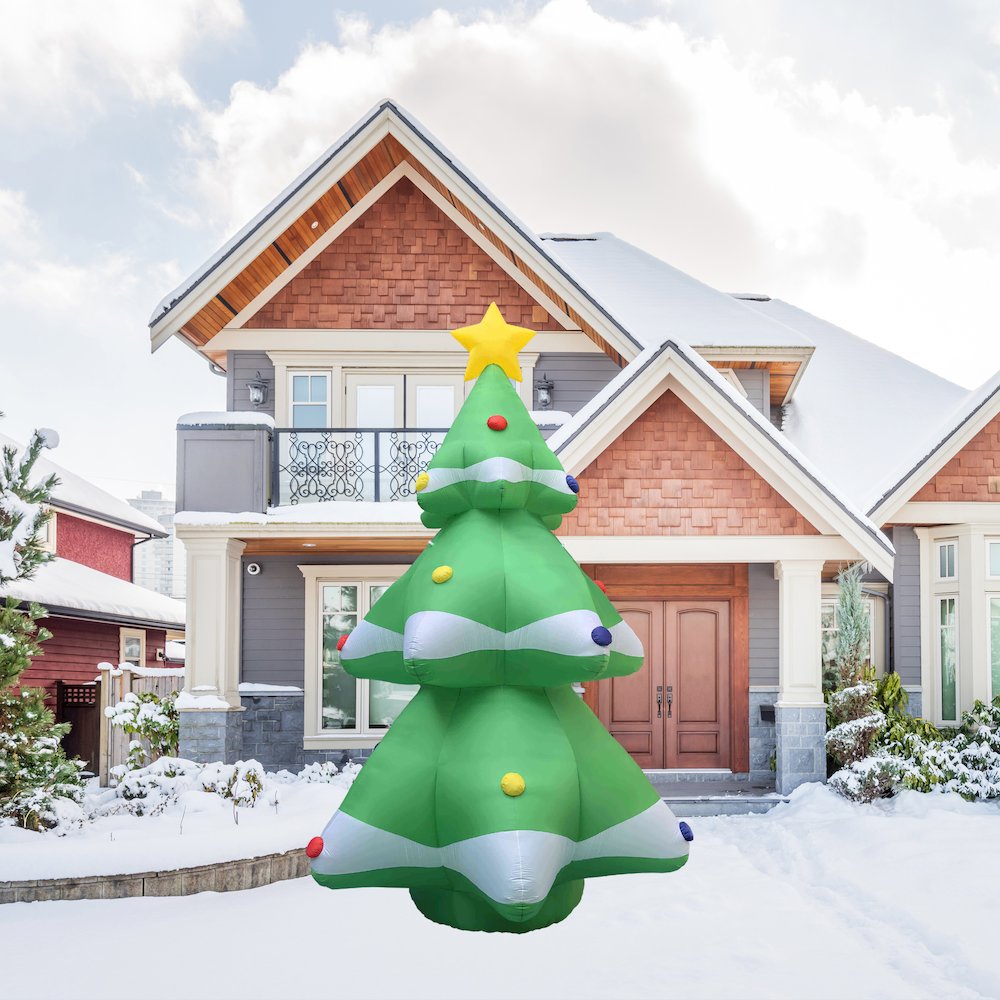 Lighted Inflatable Christmas Tree Outdoor Commercial Christmas Decoration - 20'. Picture 1