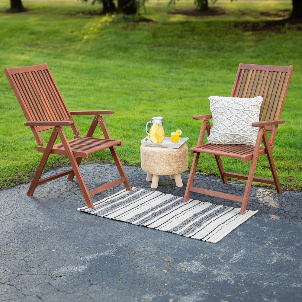 3.5' x 2.25' Cream and Black Twisted Textured Handloom Woven Outdoor Throw Rug. Picture 2
