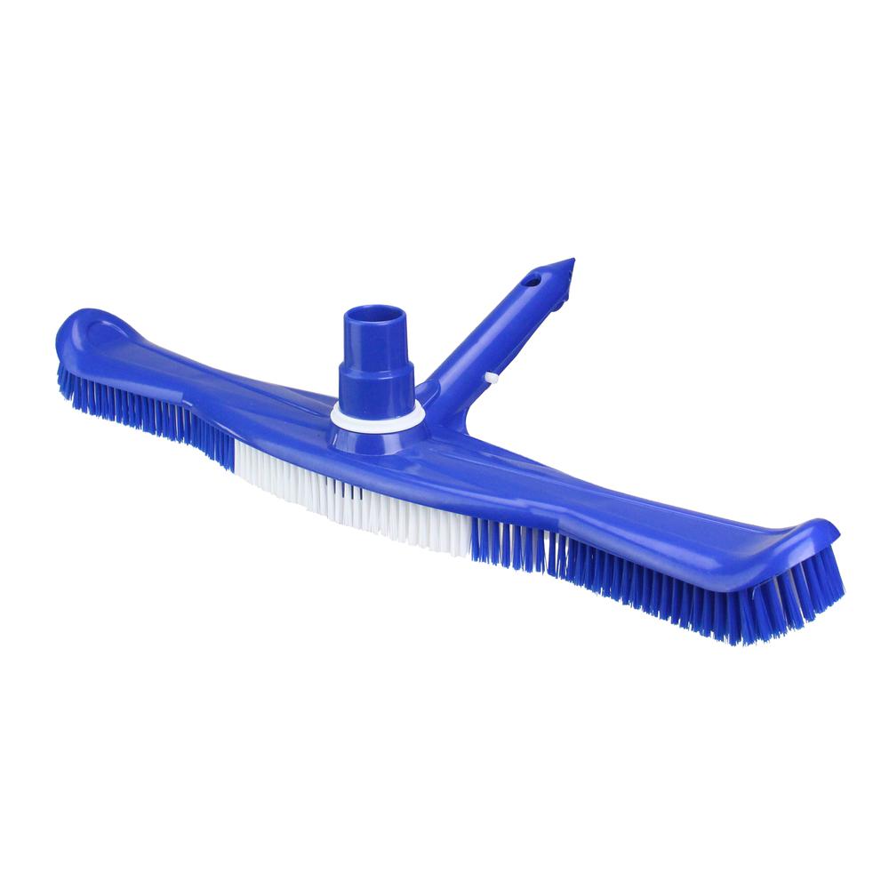 20" Blue Swimming Pool Vacuum Brush Head with Swivel. Picture 1