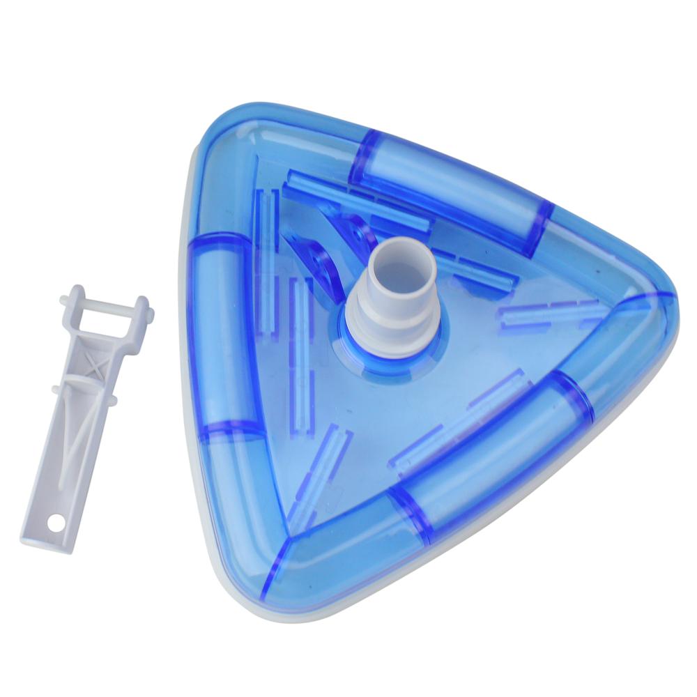 11" Blue and White Deluxe Triangular Swimming Pool Vacuum Head. Picture 2