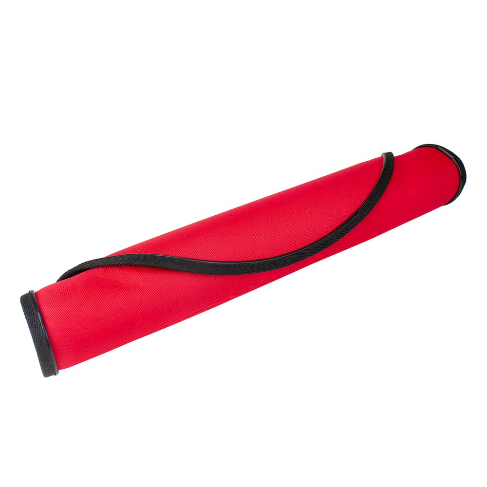 Medium Premium Christmas Tree Mat - 22" - Red and Black. Picture 3