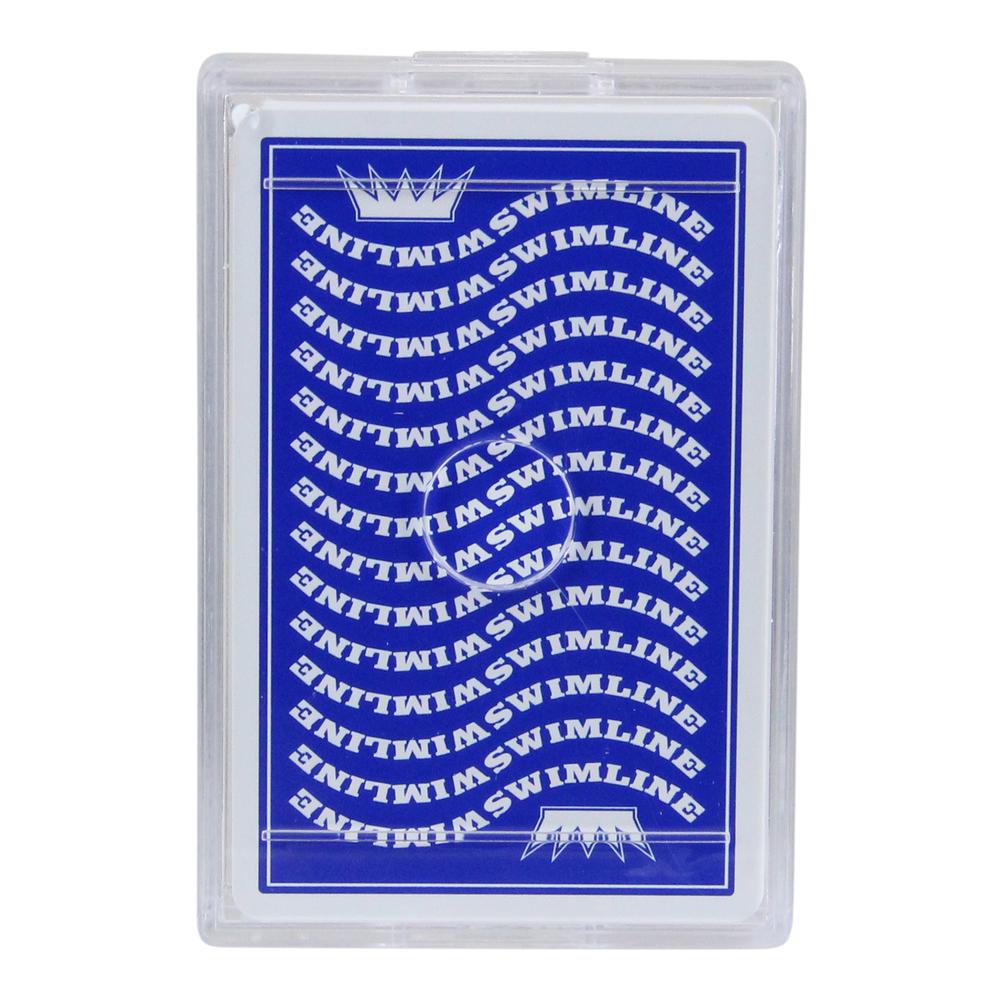 3.5" Blue Waterproof Swimming Pool Deck of Playing Cards. Picture 3