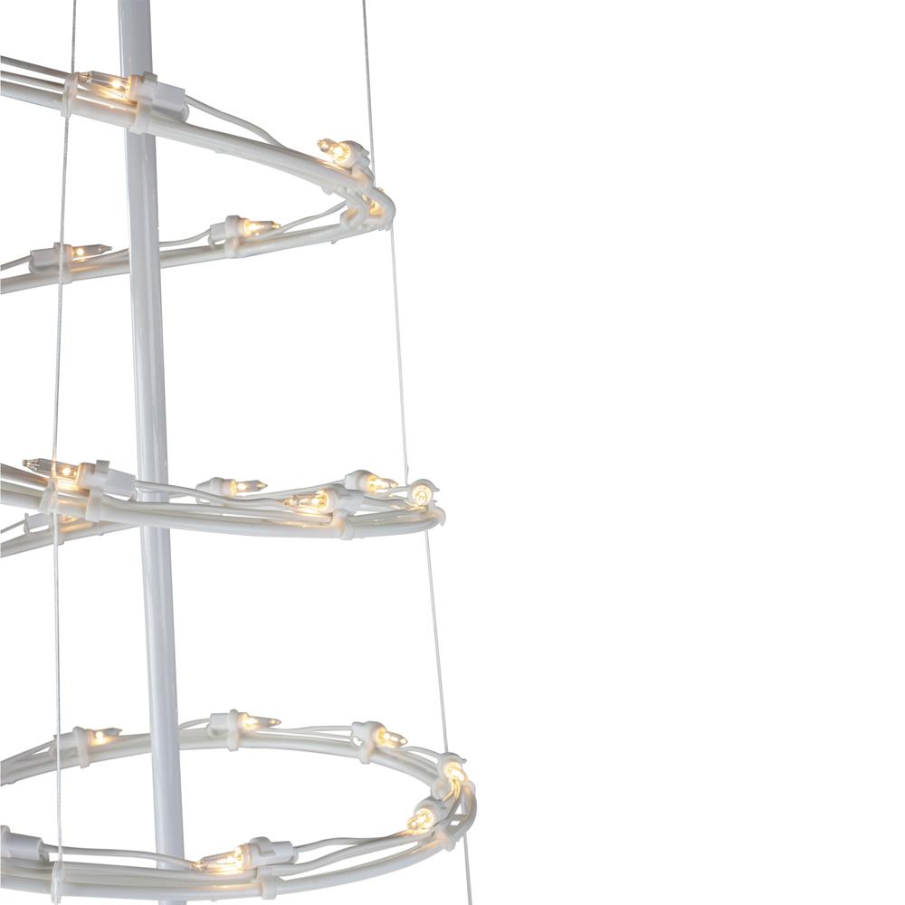 Set of 3 Clear Lighted Spiral Christmas Trees - 3'  4'  and 6'. Picture 3