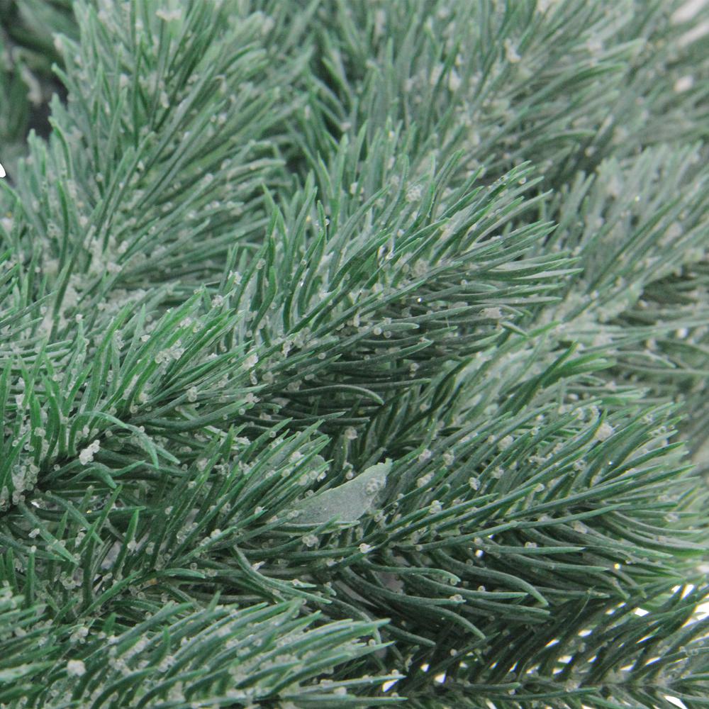 Green Frosted Pine Artificial Christmas Wreath - 16-Inch  Unlit. Picture 3